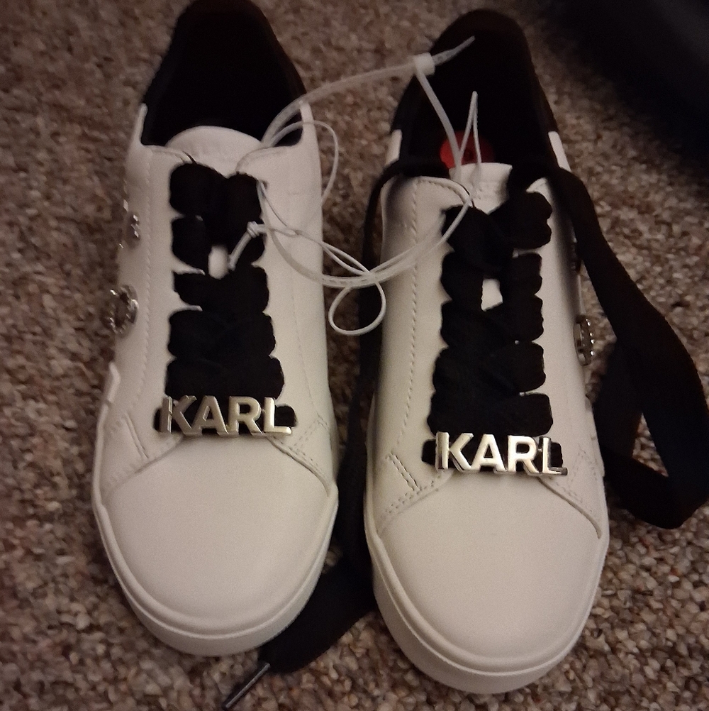 White & Black Karl Lagerfeld Women Sneakers